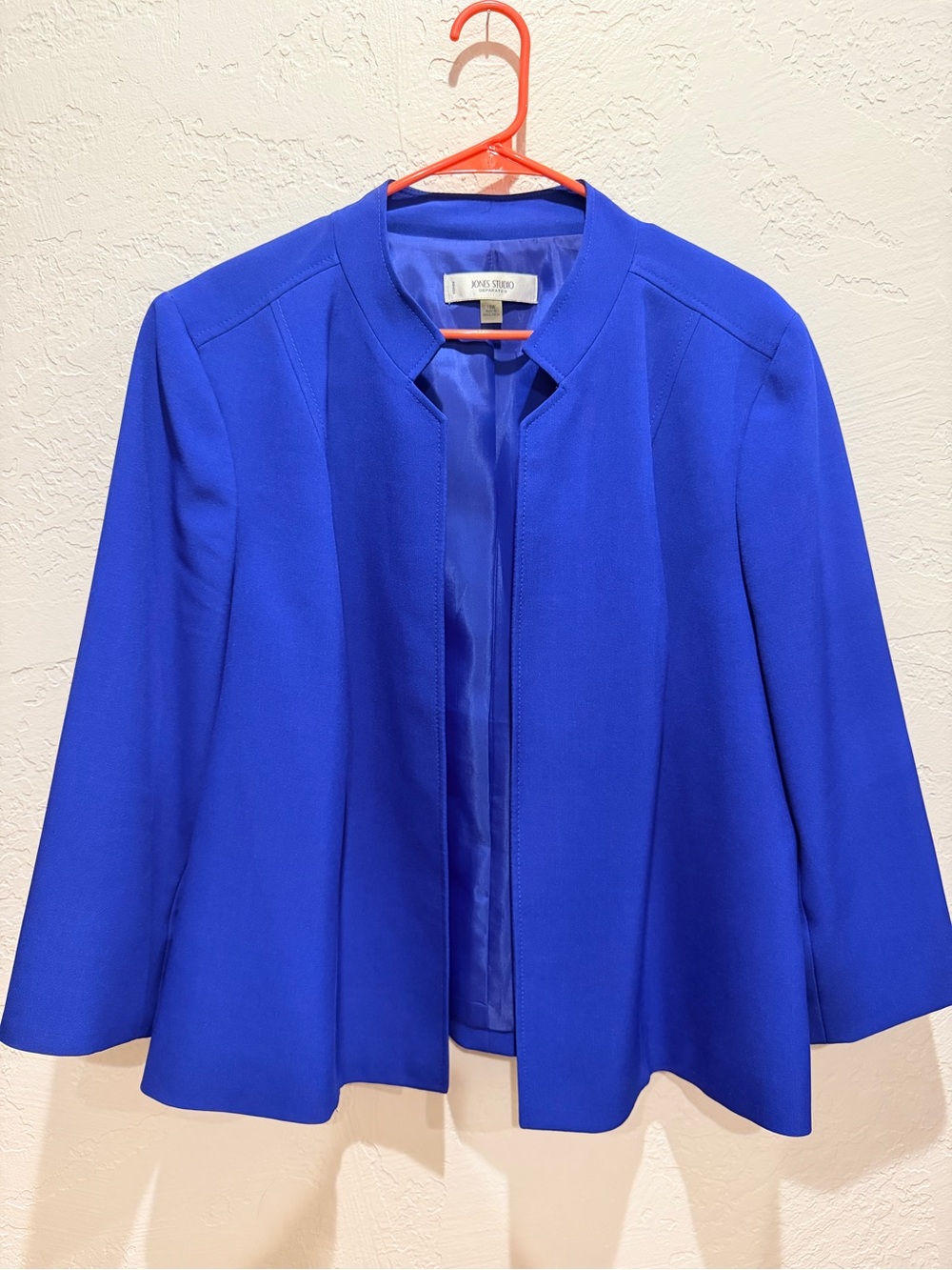 Jones New York Women’s Cobalt Blue Open-Front Blazer